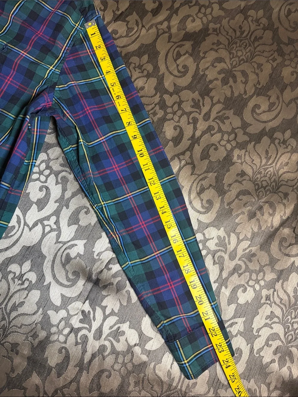 Ralph Lauren Long Sleeve Tartan Plaid Button Down Dress Shirt Boys XL 18-20